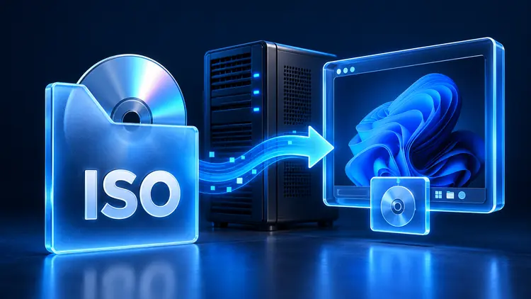 Загрузка ISO образа для подключения к виртуальной машине